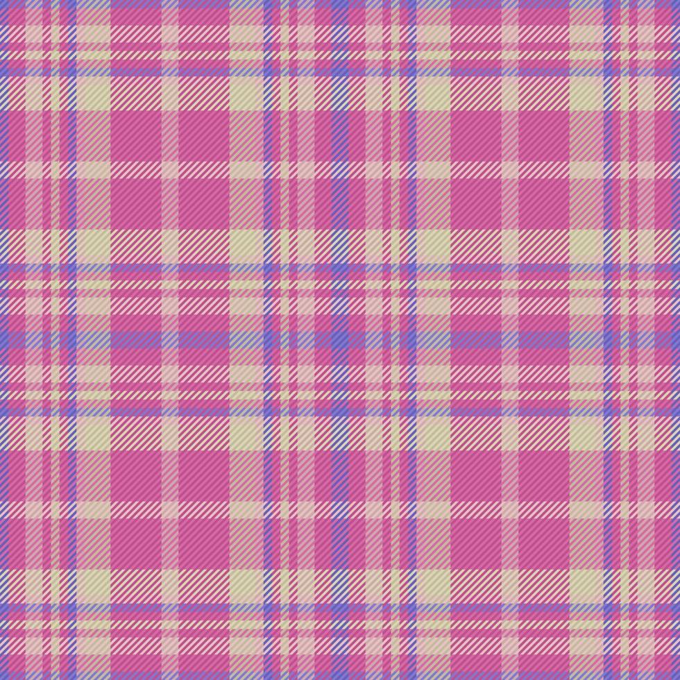 Check textile background. Fabric texture plaid. Vector tartan seamless pattern.