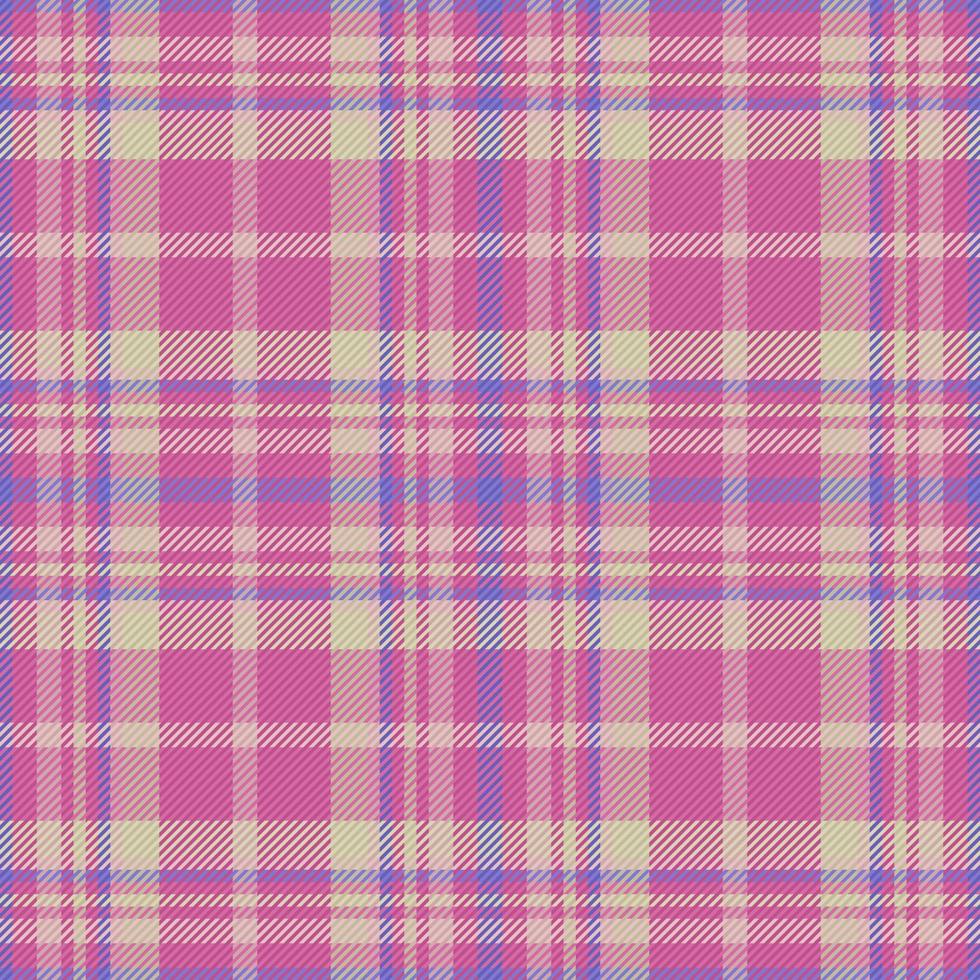 Check textile background. Fabric texture plaid. Vector tartan seamless pattern.