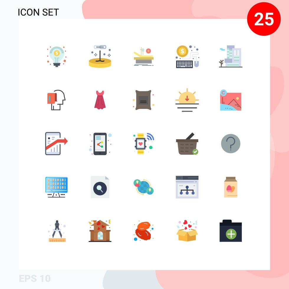 25 Creative Icons Modern Signs and Symbols of real office operation economy mouse Editable Vector Design Elements