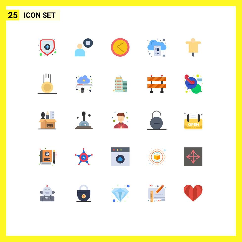 25 Flat Color concept for Websites Mobile and Apps farming agriculture interface server cloud Editable Vector Design Elements