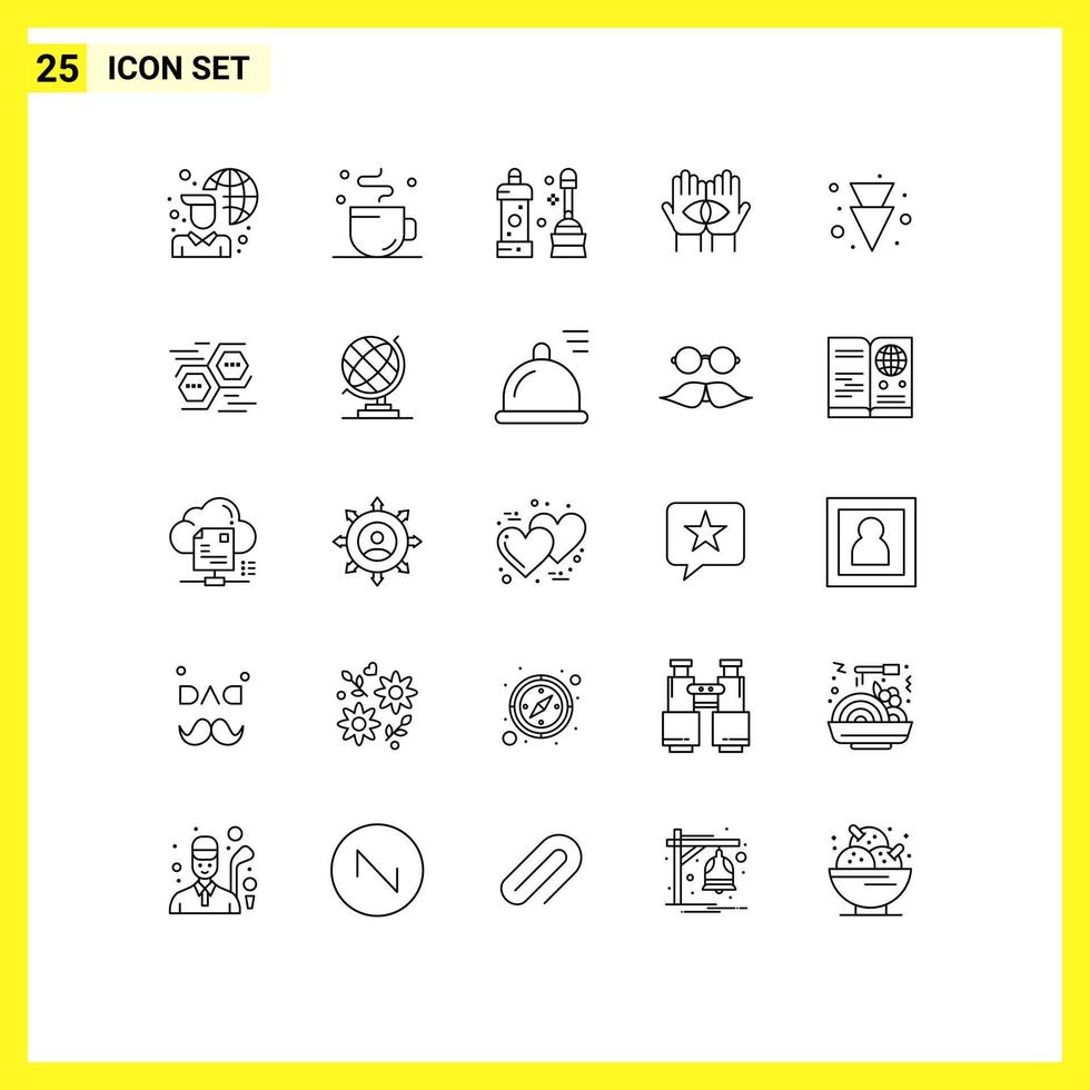Set of 25 Vector Lines on Grid for arrow mystery bathroom medium conspiracy Editable Vector Design Elements