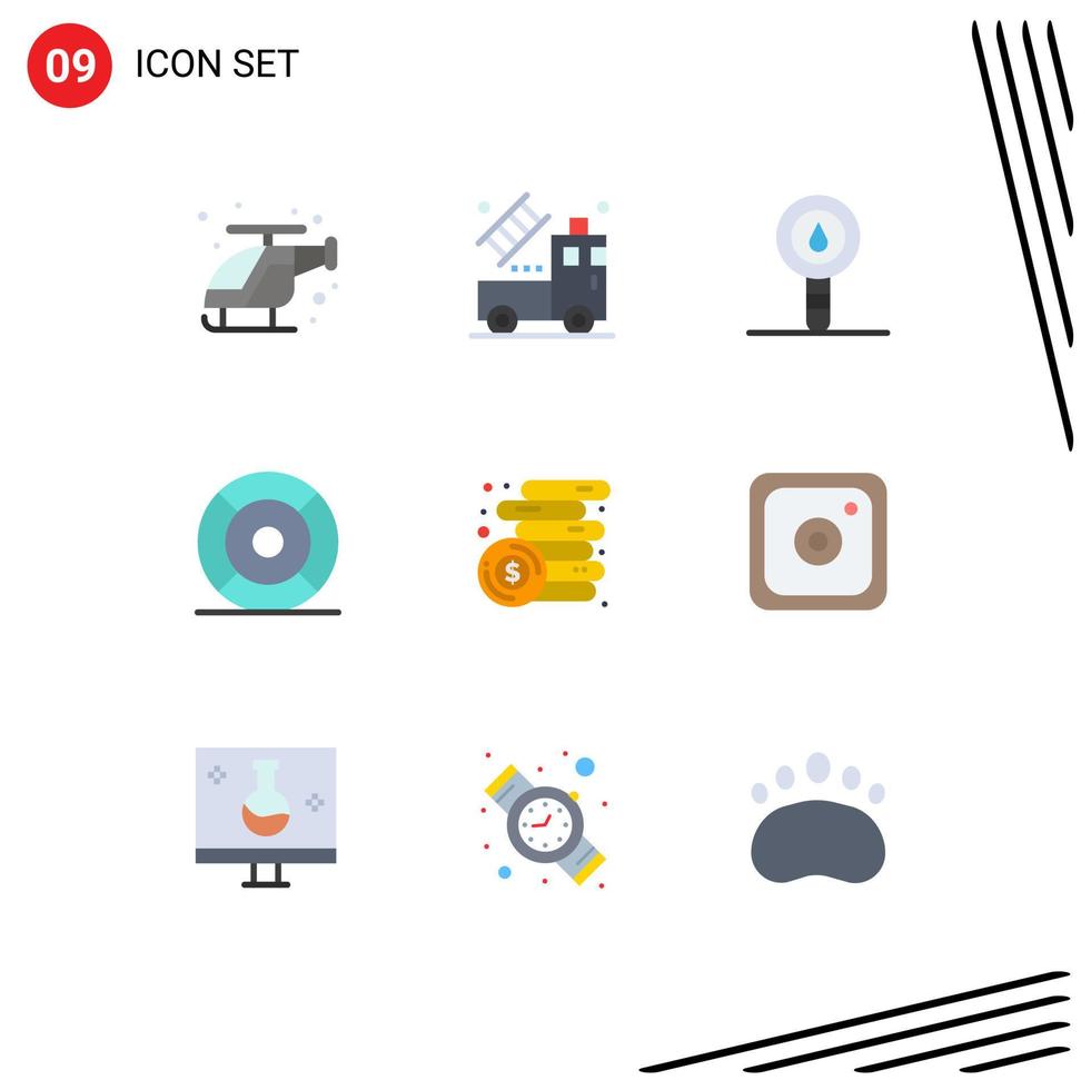 9 Flat Color concept for Websites Mobile and Apps ux help biochemistry essential laboratory Editable Vector Design Elements