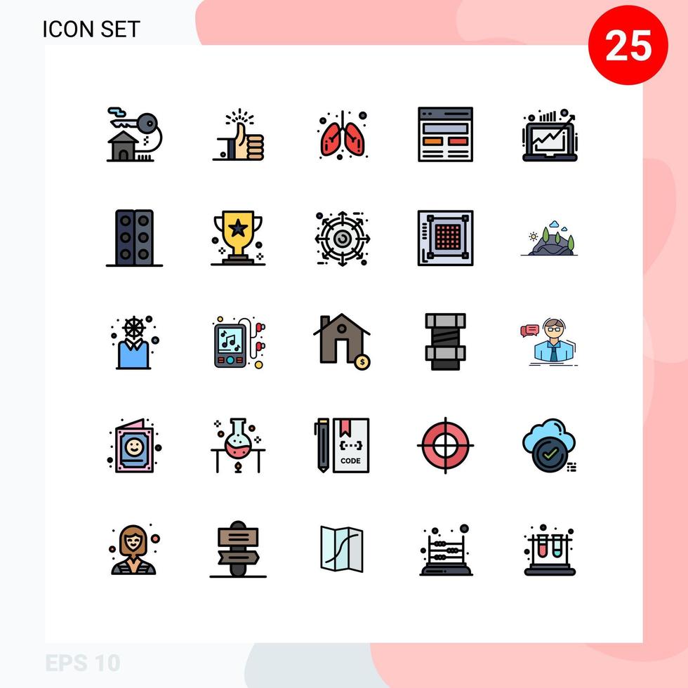25 Creative Icons Modern Signs and Symbols of user hero target header medical Editable Vector Design Elements