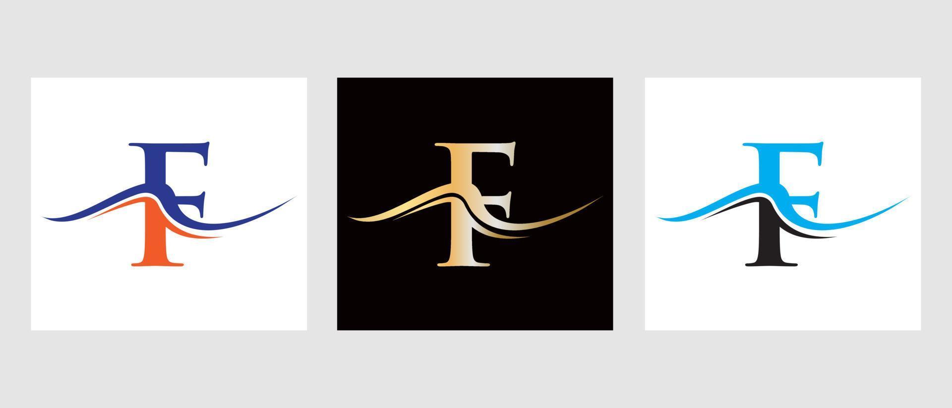 Initial Monogram Letter F Logo Design Vector Template