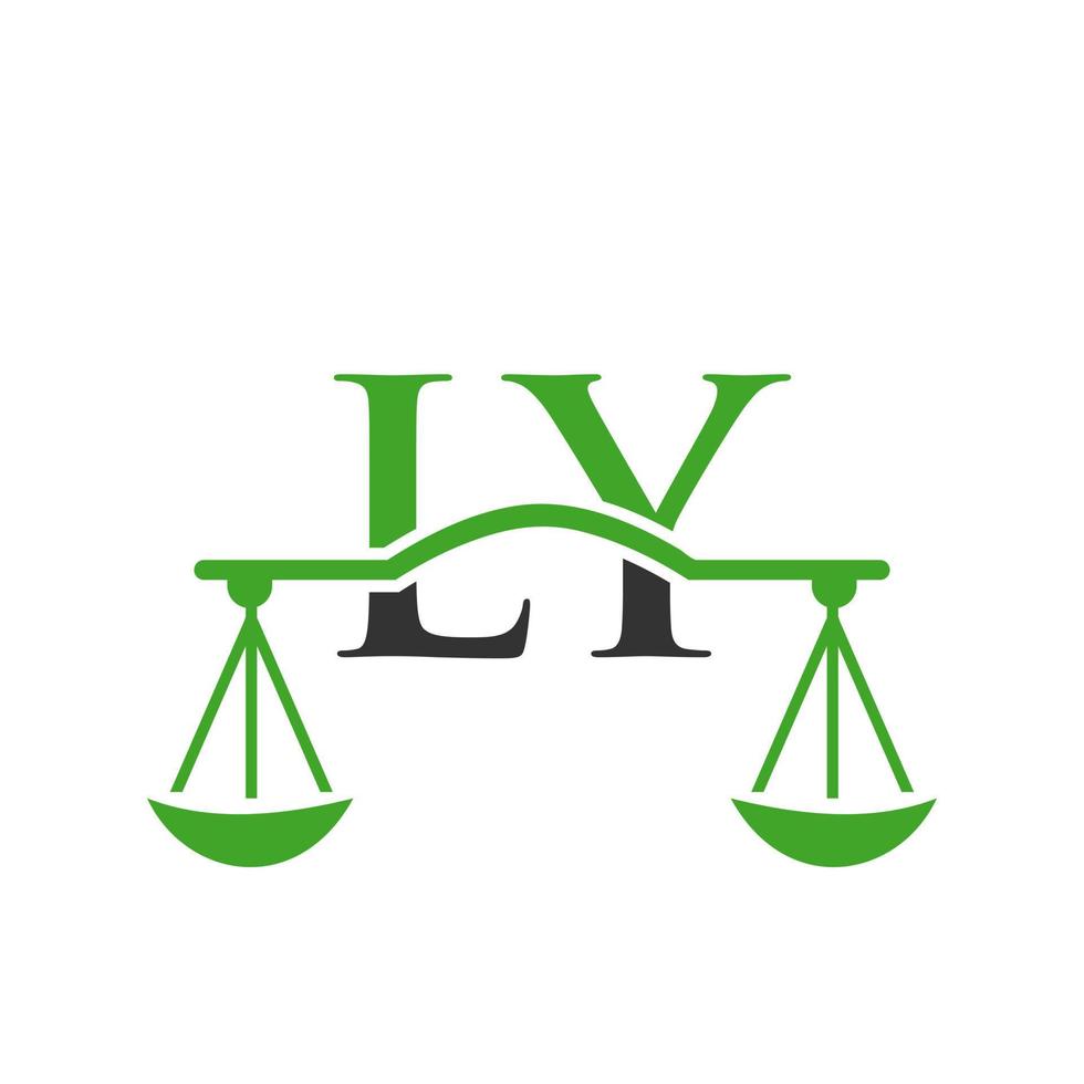 diseño de logotipo de bufete de abogados de letra ly para abogado, justicia, abogado de derecho, legal, servicio de abogado, bufete de abogados, escala, bufete de abogados, abogado de negocios corporativos vector