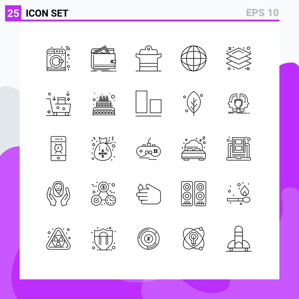 Set of 25 Vector Lines on Grid for wreath badge purse achievement pan Editable Vector Design Elements