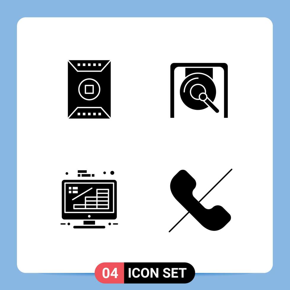 Solid Glyph Pack of Universal Symbols of field business sports music finance Editable Vector Design Elements