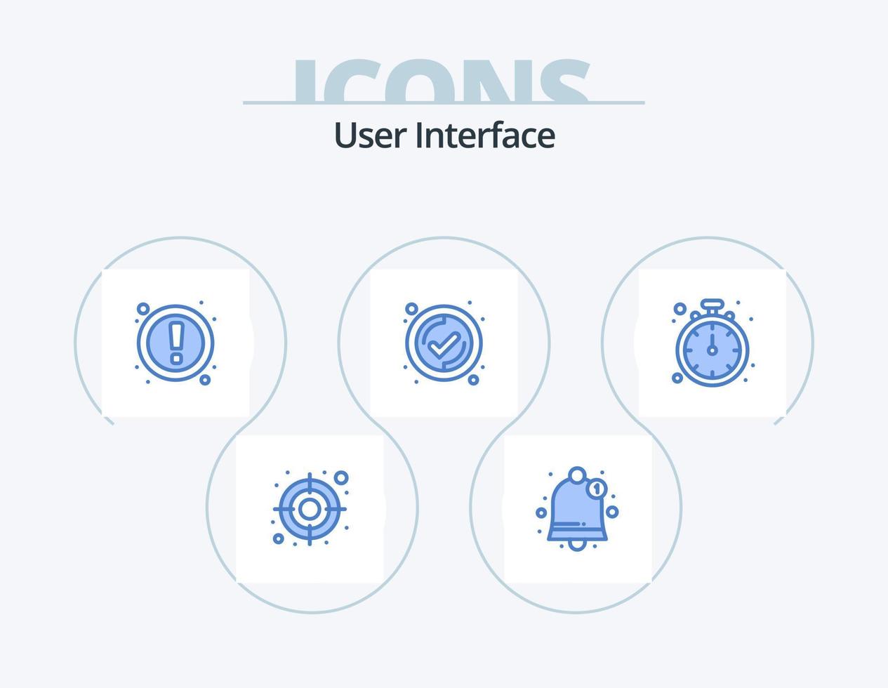 User Interface Blue Icon Pack 5 Icon Design. . timer. ui. watch. user vector