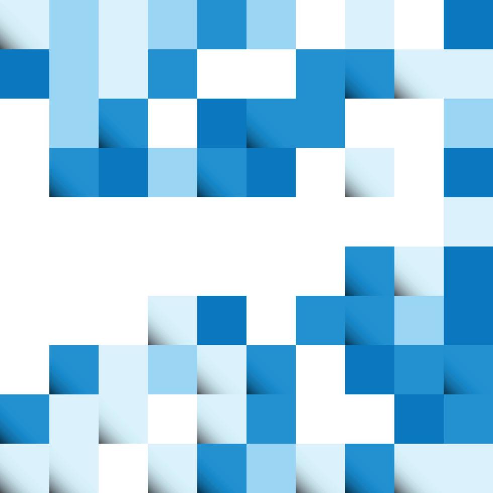 Blue abstract squares Background design for poster flyer cover brochure vector
