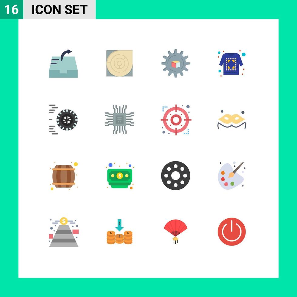 Set of 16 Modern UI Icons Symbols Signs for ride sketch atoumated shirt print Editable Pack of Creative Vector Design Elements