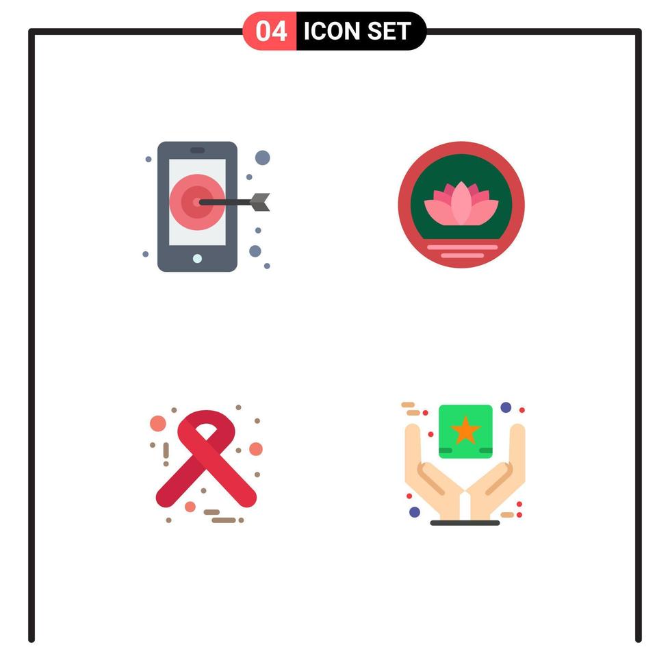 Modern Set of 4 Flat Icons Pictograph of digital medical bangladesh coins best quality Editable Vector Design Elements