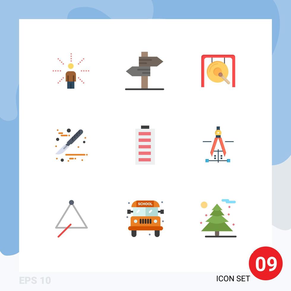 paquete de iconos de vector de stock de 9 signos y símbolos de línea para cirugía eléctrica bisturí de boda elementos de diseño de vector editable chino