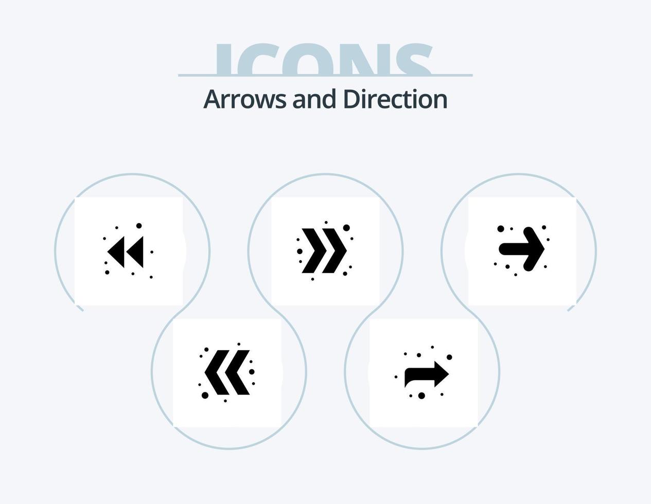 Arrow Glyph Icon Pack 5 Icon Design. . . rewind. right. arrow vector