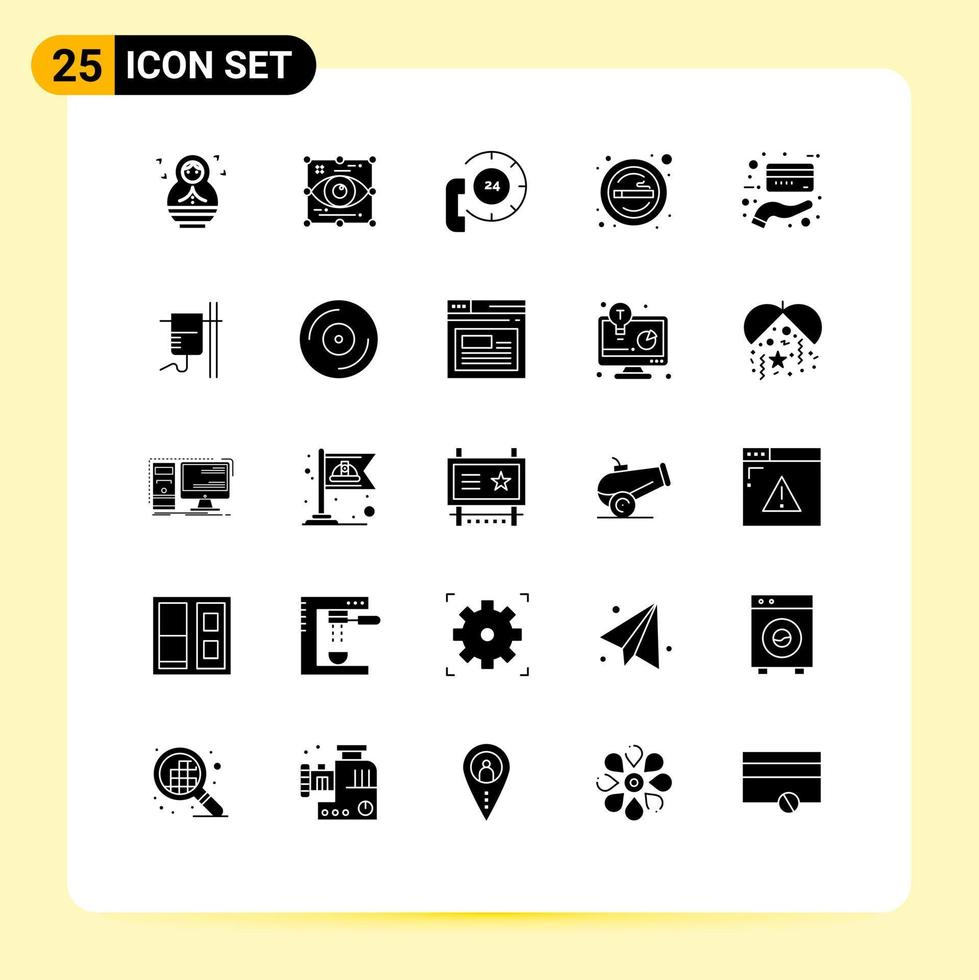 Mobile Interface Solid Glyph Set of 25 Pictograms of smoking sign call place help Editable Vector Design Elements
