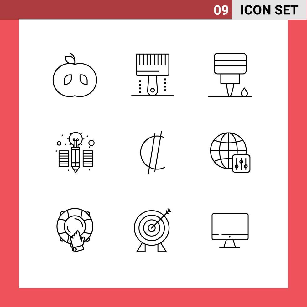 9 Creative Icons Modern Signs and Symbols of rican costa engine colon idea Editable Vector Design Elements