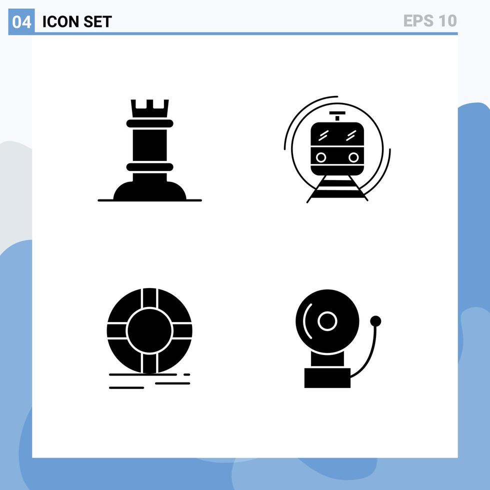 Stock Vector Icon Pack of Line Signs and Symbols for chess help metro public protection Editable Vector Design Elements