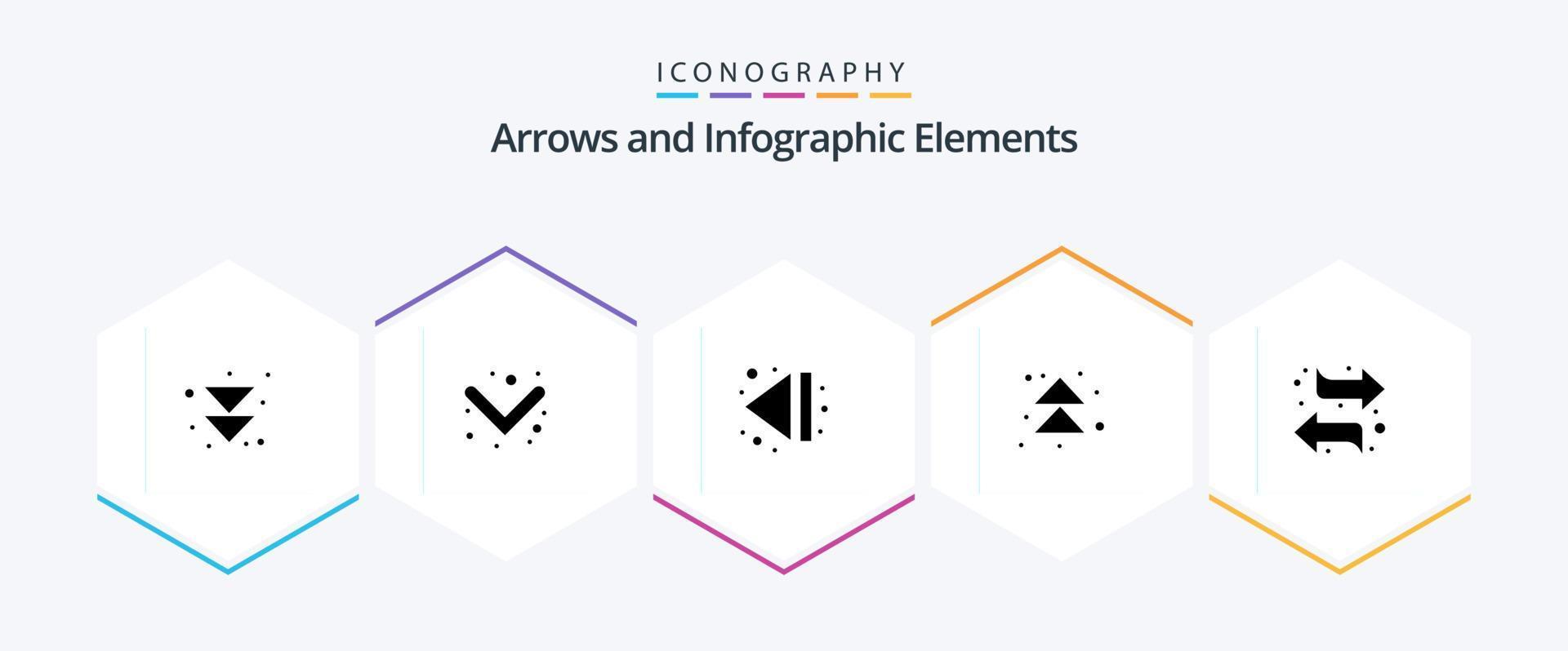 Arrow 25 Glyph icon pack including . left. multimedia. switch. up vector