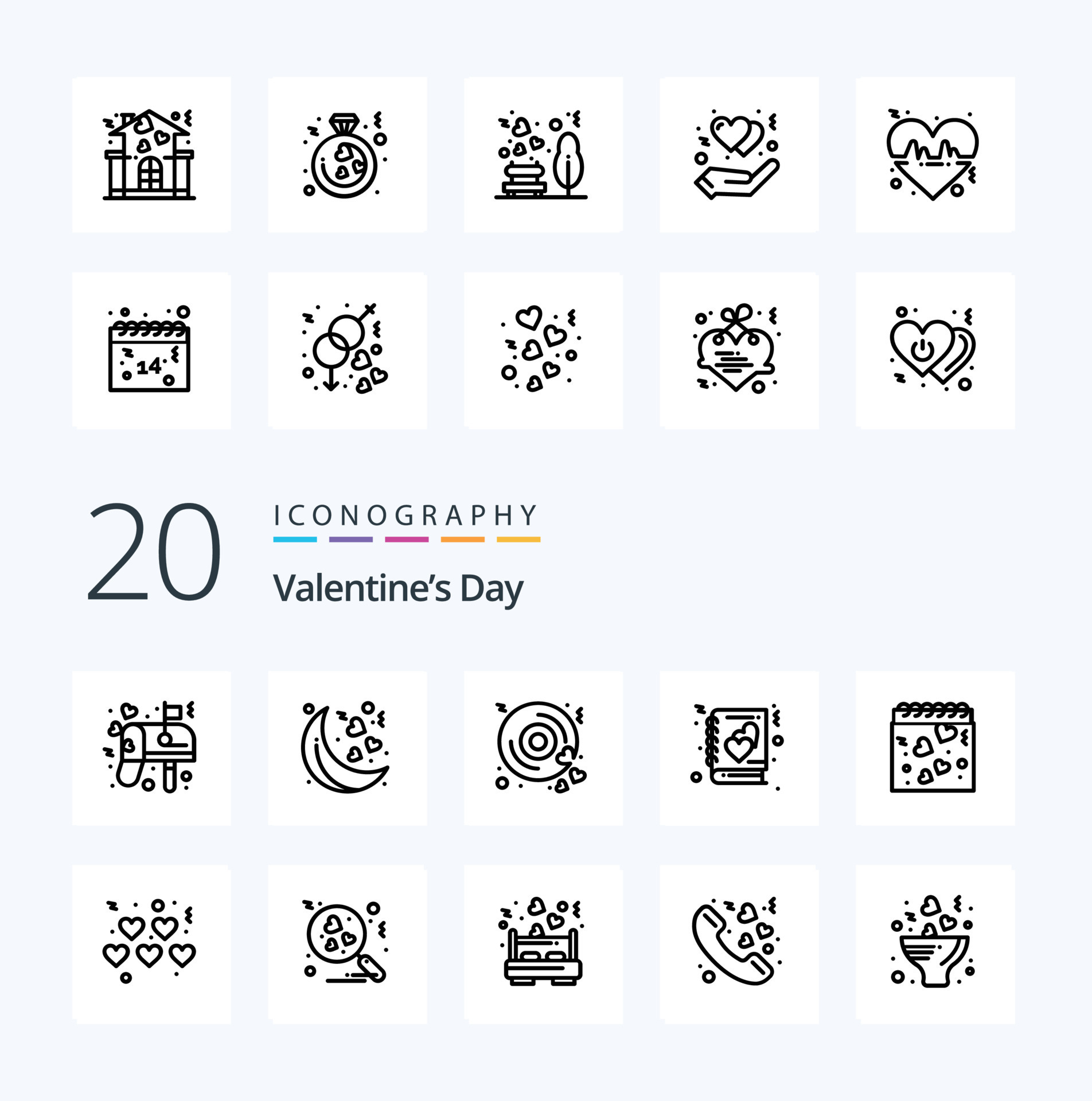20 Valentines Day Line Icon Pack Like Love Calendar Heart Story Love 20-valentines-day-line-icon-pack-like-love-calendar-heart-story-love