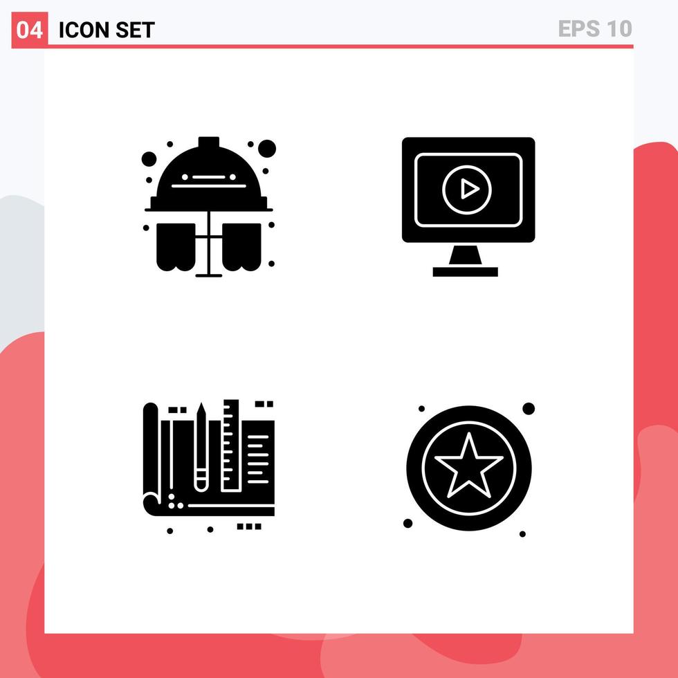 User Interface Solid Glyph Pack of modern Signs and Symbols of test education hard hat play tools Editable Vector Design Elements