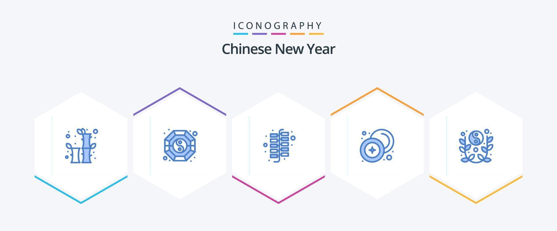 Chinese New Year 25 Blue icon pack including new. money. china. currency. chinese vector