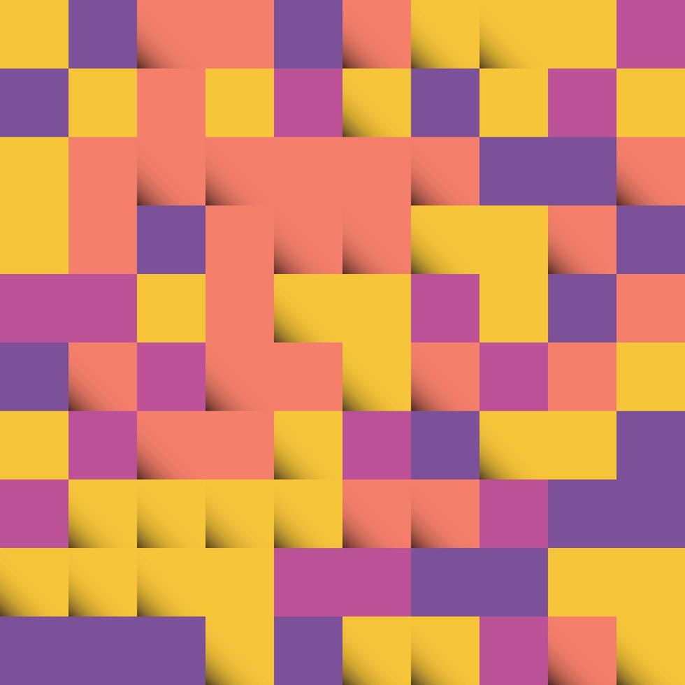 Yellow and Orange abstract squares Background design for poster flyer cover brochure vector