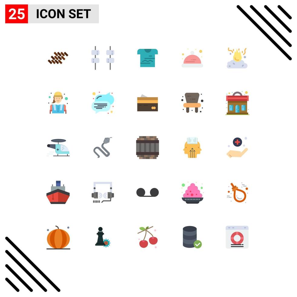 25 Creative Icons Modern Signs and Symbols of garbage burn shirt toddler baby Editable Vector Design Elements