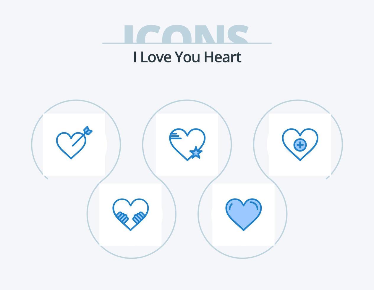 Heart Blue Icon Pack 5 Icon Design. like. favorite. arrow. like. heart vector