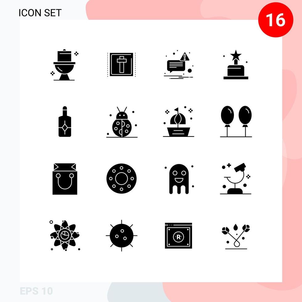 16 Creative Icons Modern Signs and Symbols of autumn cream message beach cinema Editable Vector Design Elements