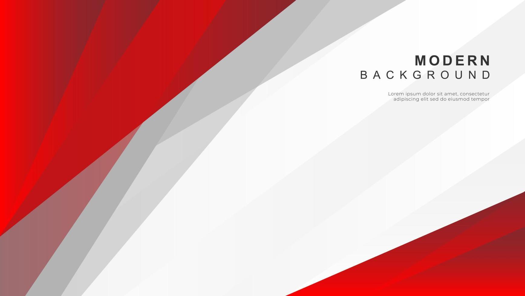 Red and white geometric abstract background. Vector illustration for your design.