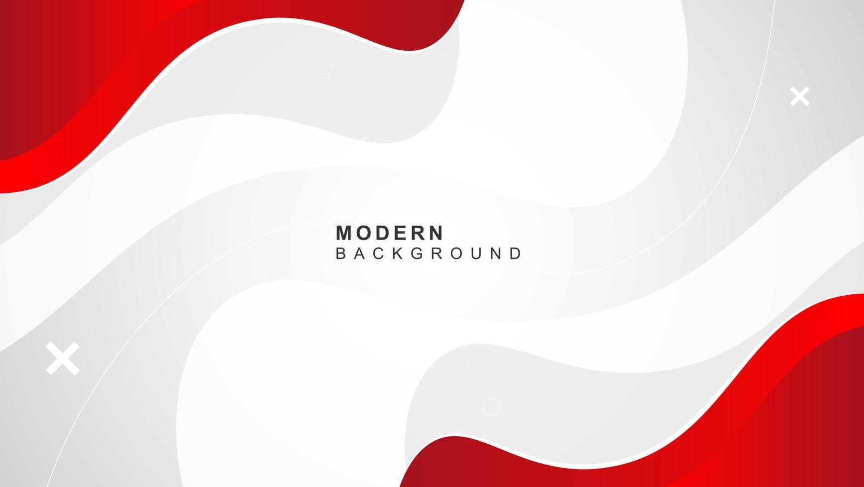 Red and white abstract background with copy space for text. Vector