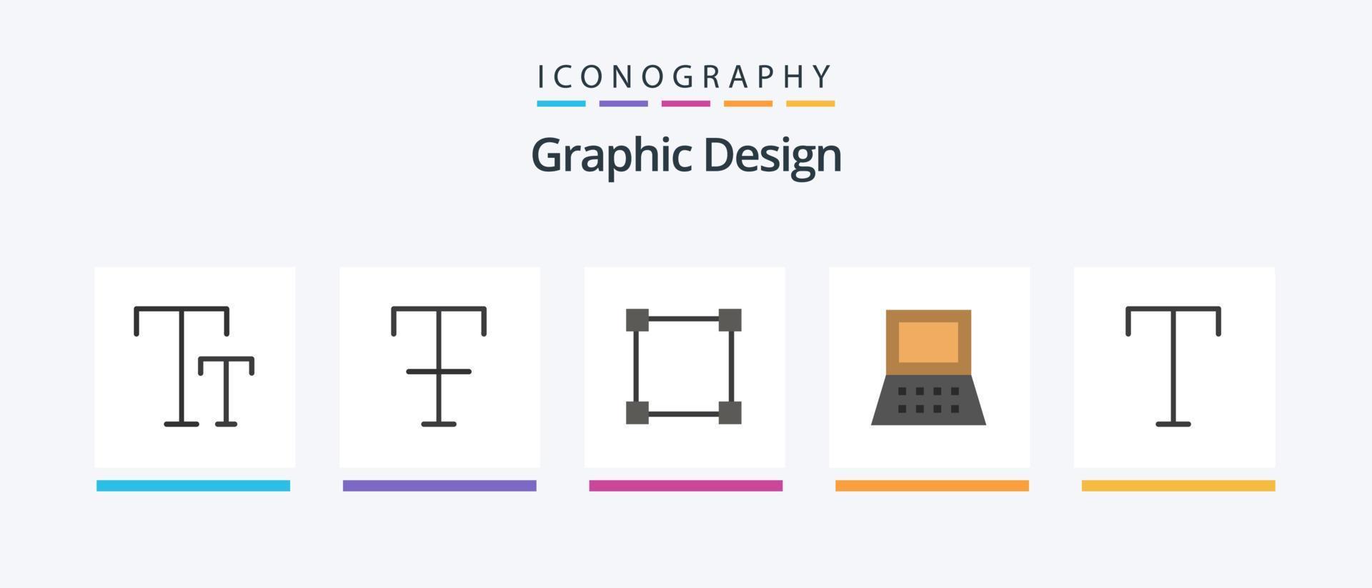paquete de iconos planos de diseño 5 que incluye. rectángulo. estilo. familia. diseño de iconos creativos vector