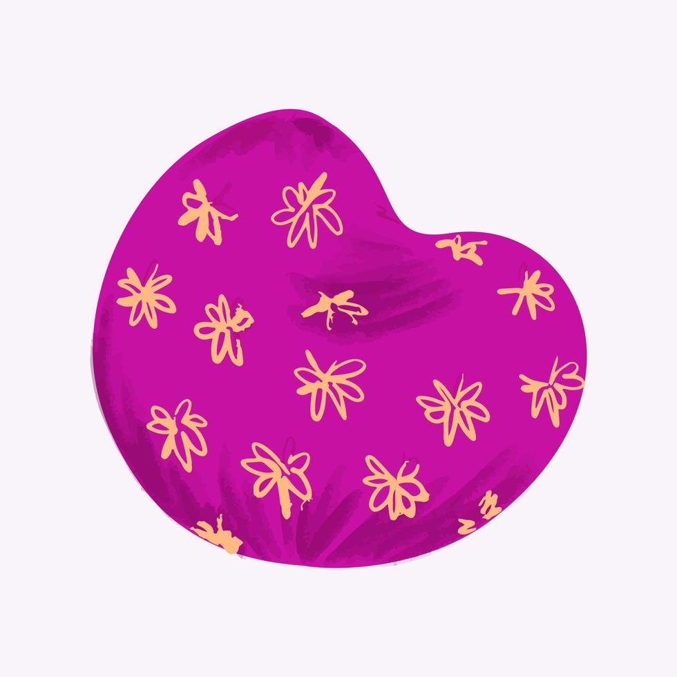 Hand Drawn Flat Chair and Home Item vector