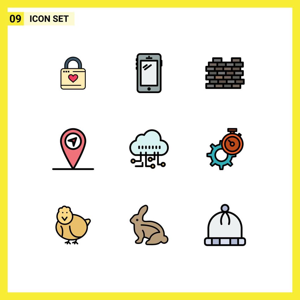 9 Creative Icons Modern Signs and Symbols of manage map huawei gps real estate Editable Vector Design Elements