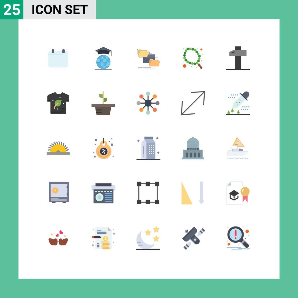 25 Creative Icons Modern Signs and Symbols of carpentry religion folder muslim copy Editable Vector Design Elements