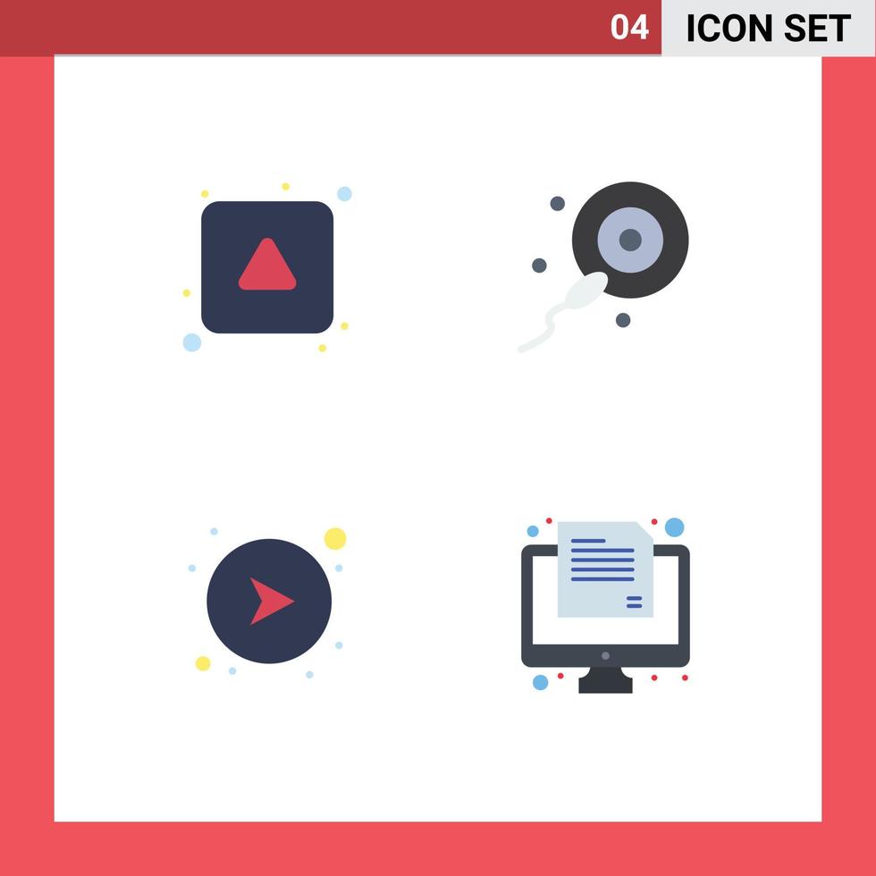 Set of 4 Modern UI Icons Symbols Signs for align network up bio exam Editable Vector Design Elements