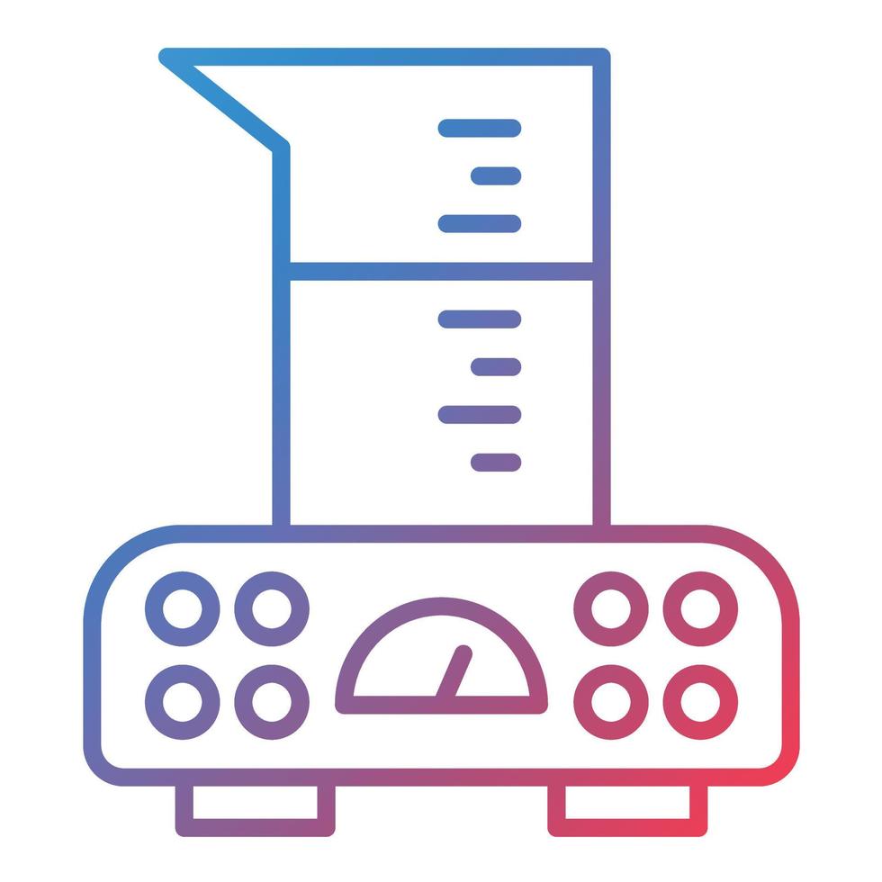 Scale Chemical Line Gradient Icon vector