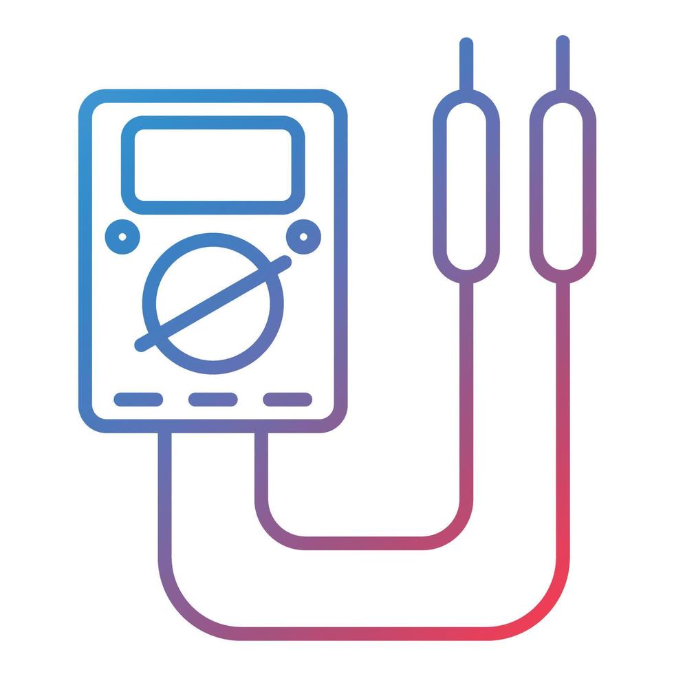 Multimeter Line Gradient Icon vector