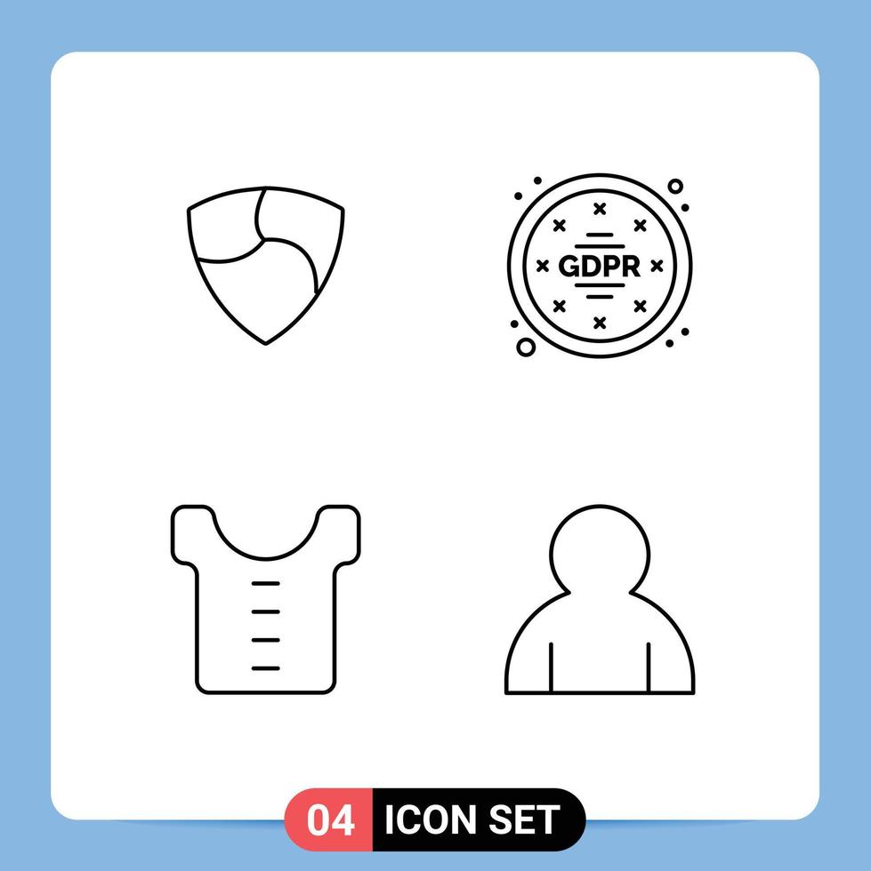 Pictogram Set of 4 Simple Filledline Flat Colors of nem clothes crypto currency regulations human Editable Vector Design Elements