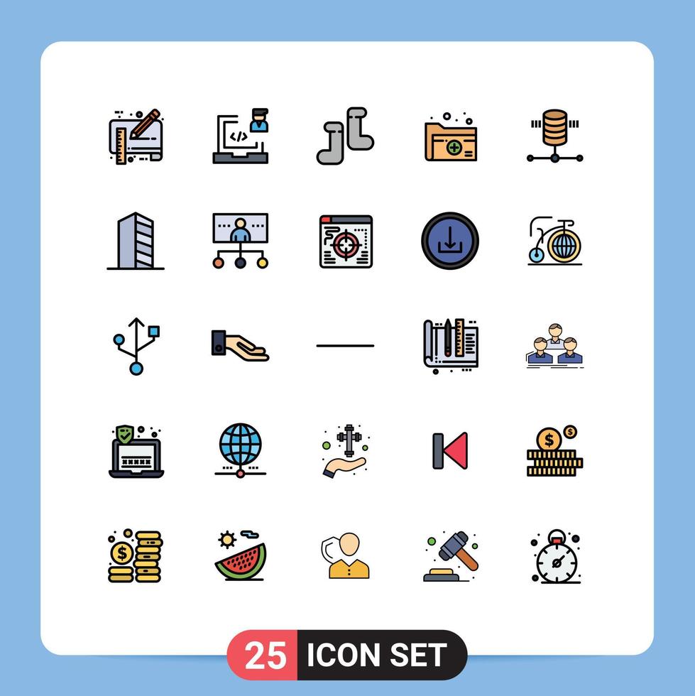 Set of 25 Modern UI Icons Symbols Signs for computing medical laptop healthcare document Editable Vector Design Elements
