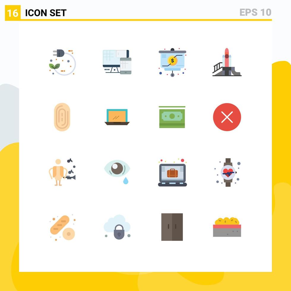 Set of 16 Vector Flat Colors on Grid for political nuclear education games money Editable Pack of Creative Vector Design Elements