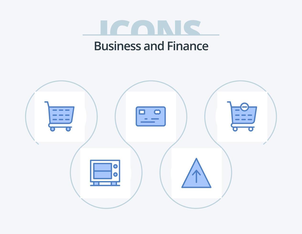 Finance Blue Icon Pack 5 Icon Design. . . shopping cart. shopping cart. checkout vector