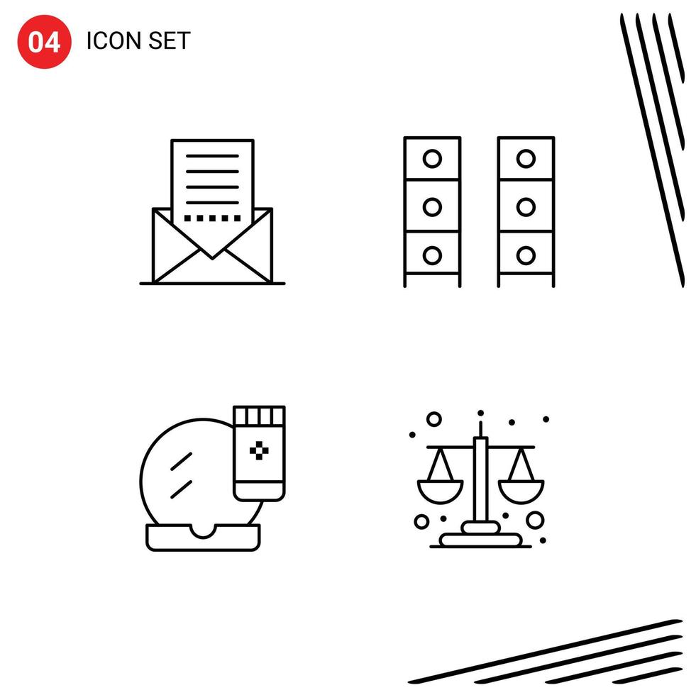 Universal Icon Symbols Group of 4 Modern Filledline Flat Colors of communication wardrobe interface furniture face compact Editable Vector Design Elements