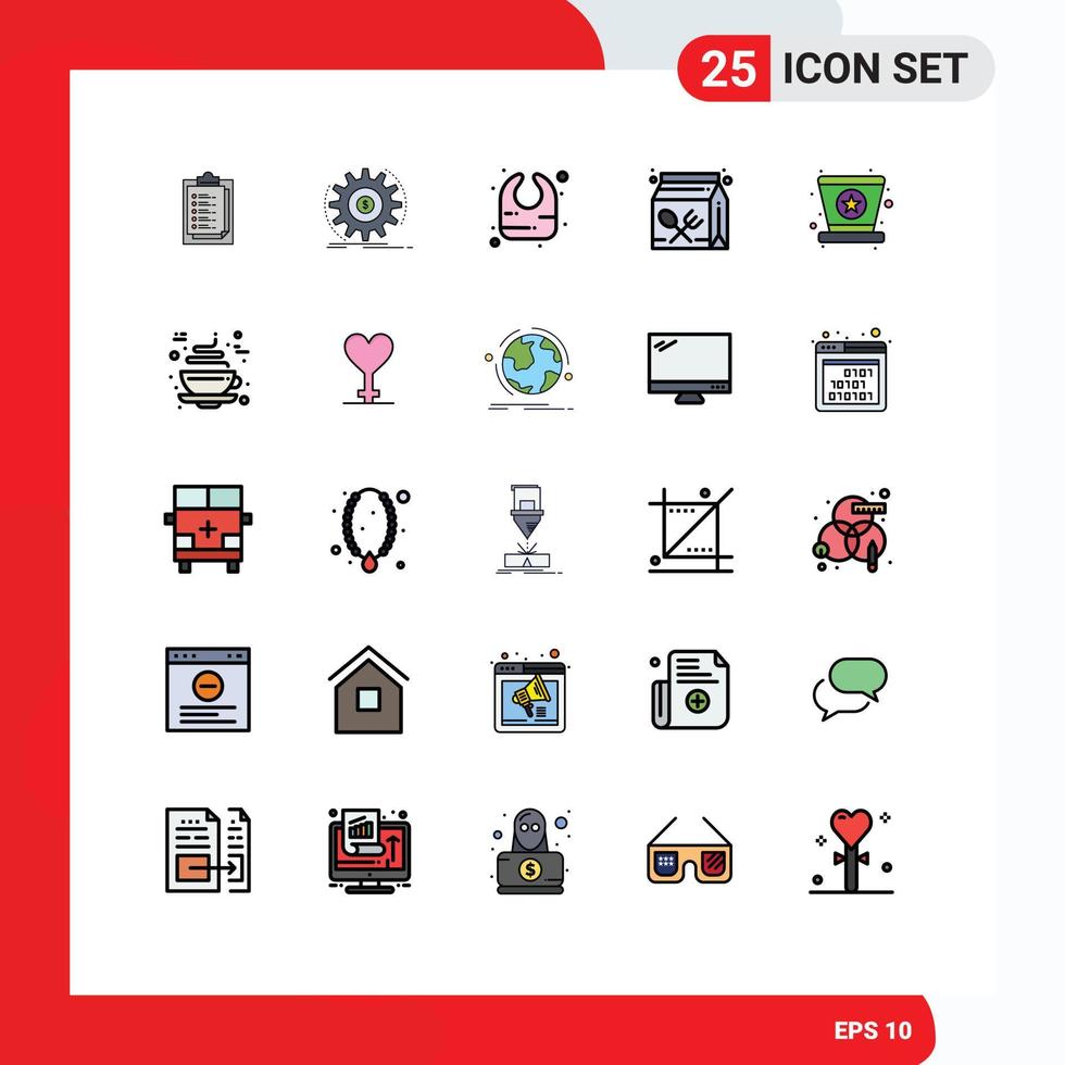 25 Creative Icons Modern Signs and Symbols of carnival learning money education carton Editable Vector Design Elements