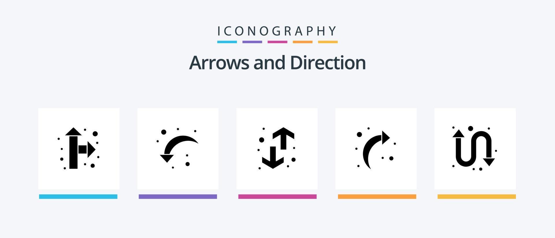 Arrow Glyph 5 Icon Pack Including watch kit. arrows. down. refresh. arrow. Creative Icons Design vector