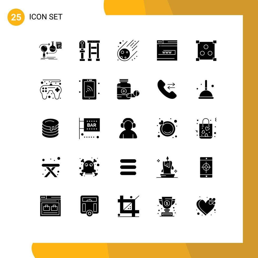 paquete de iconos de vector de stock de 25 signos y símbolos de línea para elementos de diseño de vector editables de espacio de formulario de parada de contacto www