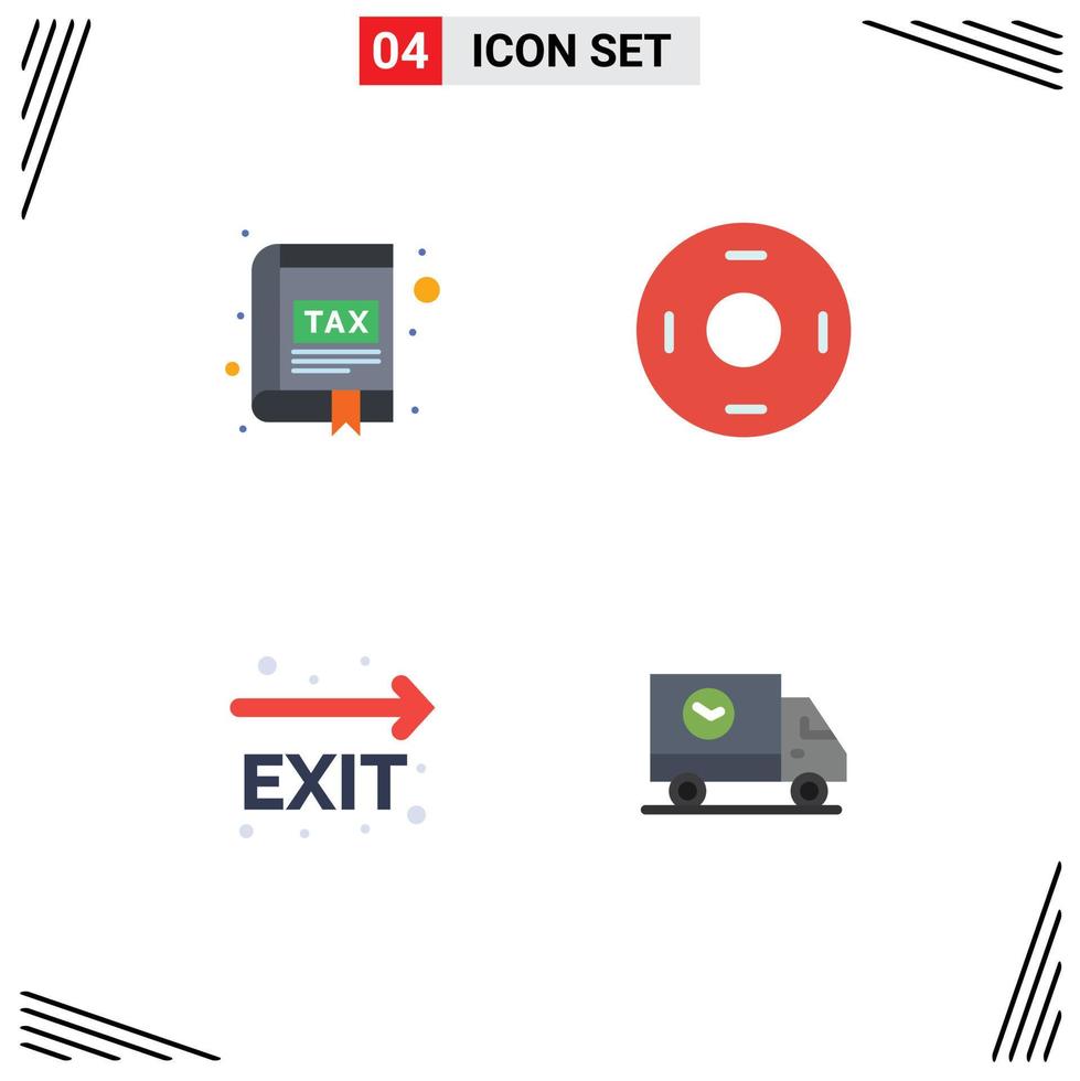 4 Creative Icons Modern Signs and Symbols of app exit interface sign leave Editable Vector Design Elements