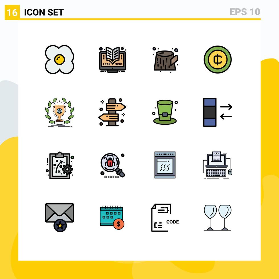 16 Creative Icons Modern Signs and Symbols of reward cup trunk award ecommerce Editable Creative Vector Design Elements