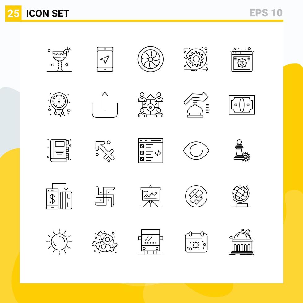 25 Creative Icons Modern Signs and Symbols of internet sprint car scrum agile Editable Vector Design Elements