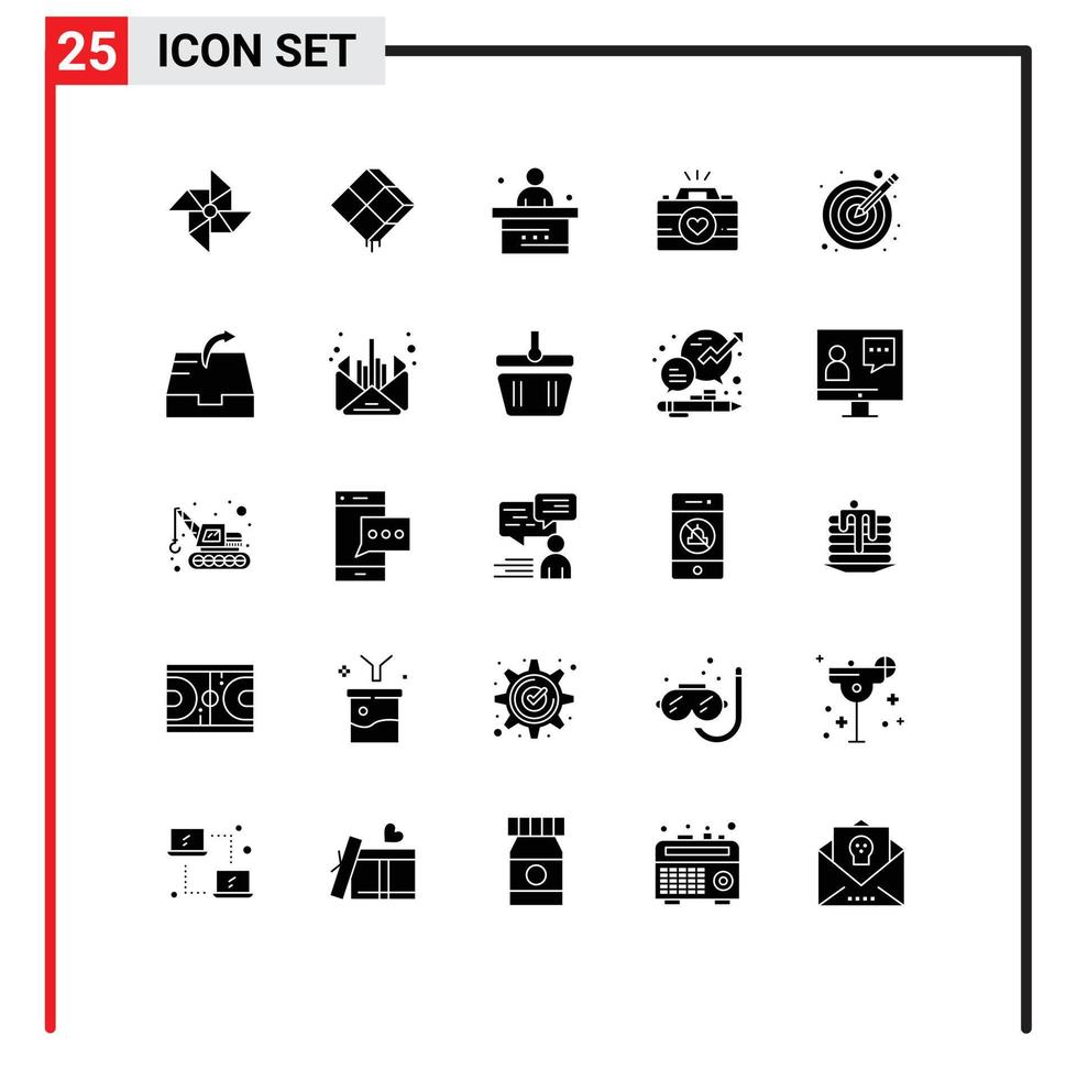 User Interface Pack of 25 Basic Solid Glyphs of couple photography video cam classroom cam study Editable Vector Design Elements