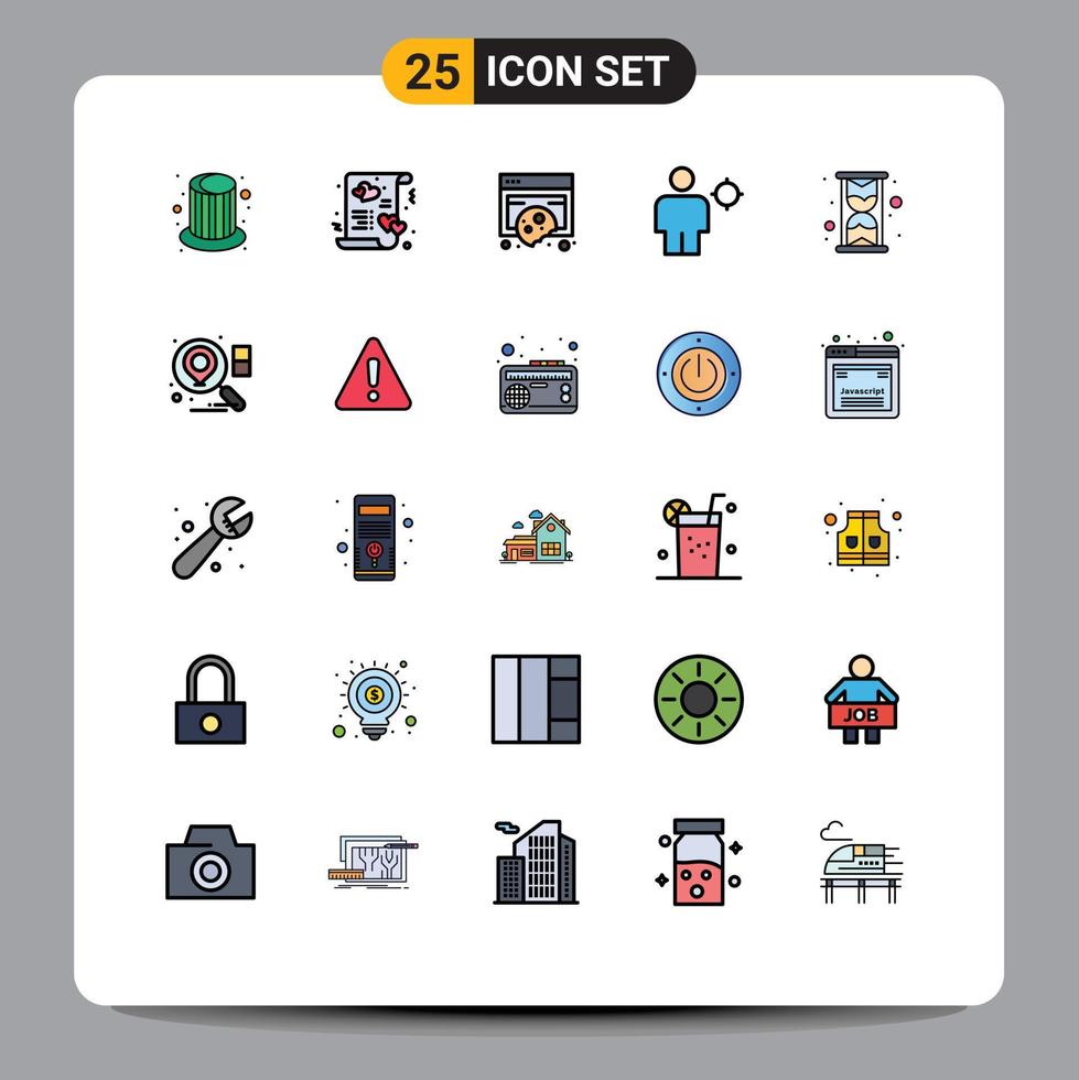 25 Creative Icons Modern Signs and Symbols of location body marry avatar policy Editable Vector Design Elements